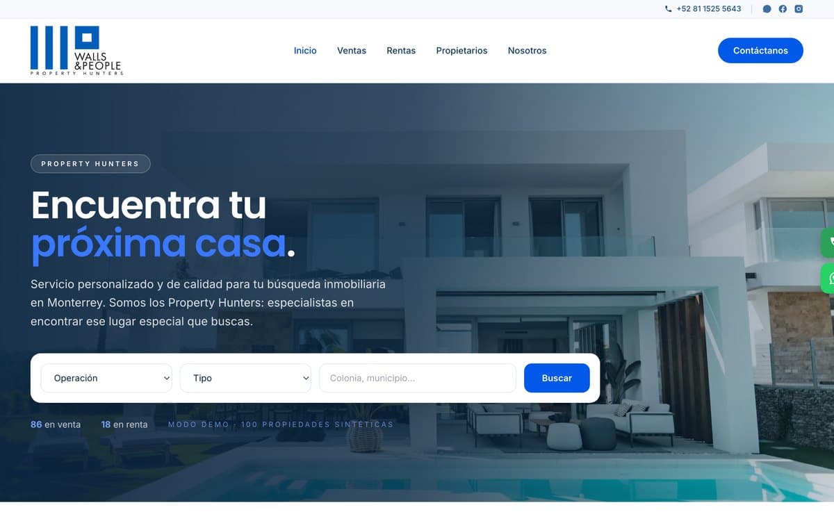 Sitio web de Walls & People